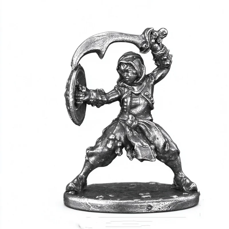 Solid Alloy Miniature Figurine, Desktop Wargame Tabletop Model, Home Decor Collectible Metal Gift for Military War Enthusiasts