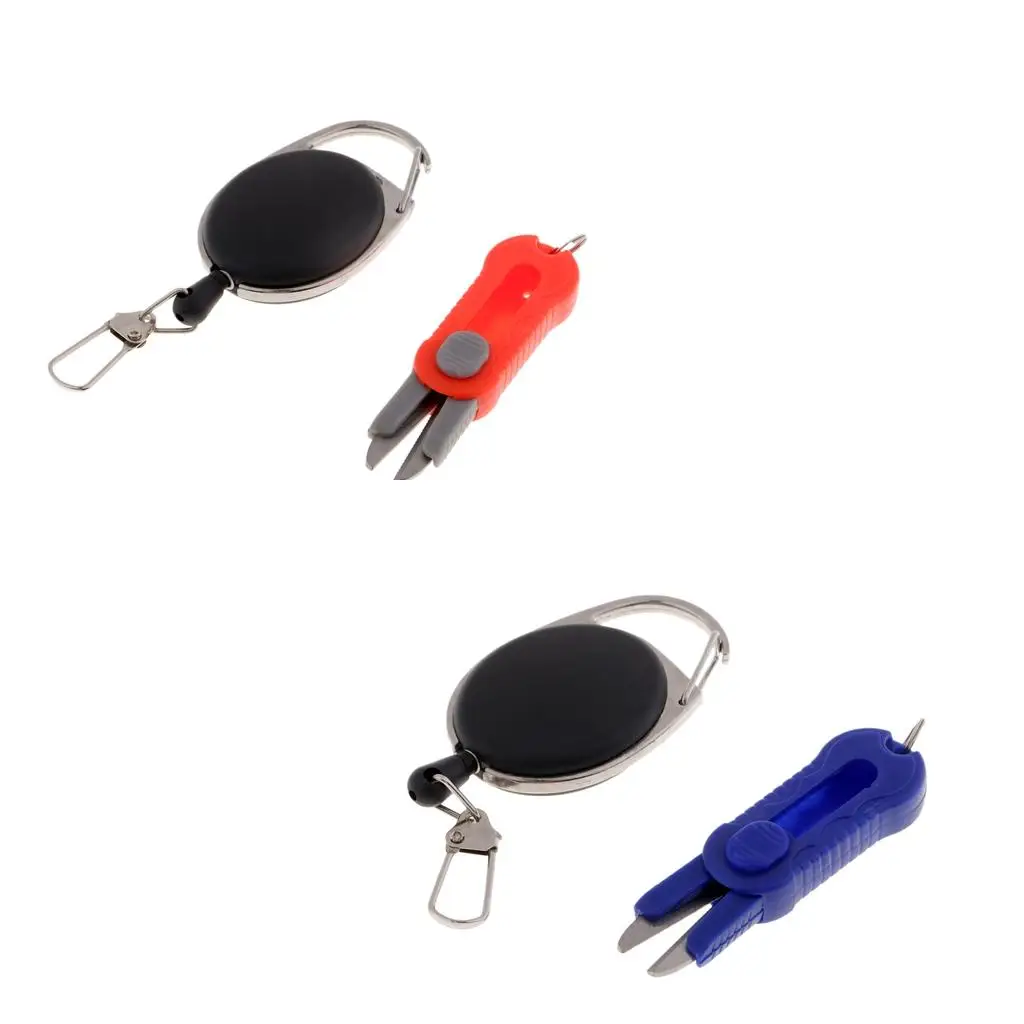 Fly Fishing Tool Combo with Mini Tube Pipe Cutter and Retractable Key Clip for Outdoor Anglers