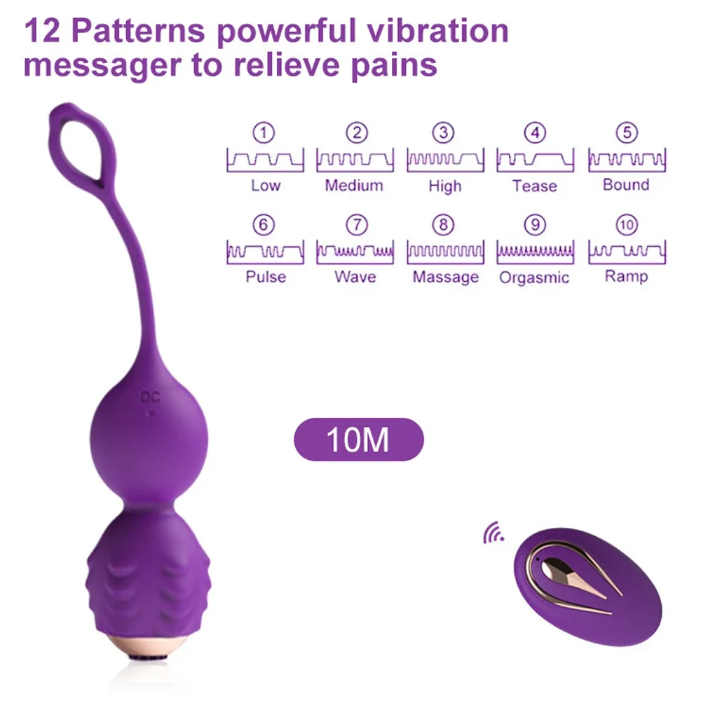 Jump Egg Vibrator Fun Toy Female Mute Strong Vibration Jump Egg Masturbator Yin Emperor Irritant Kegel Balls