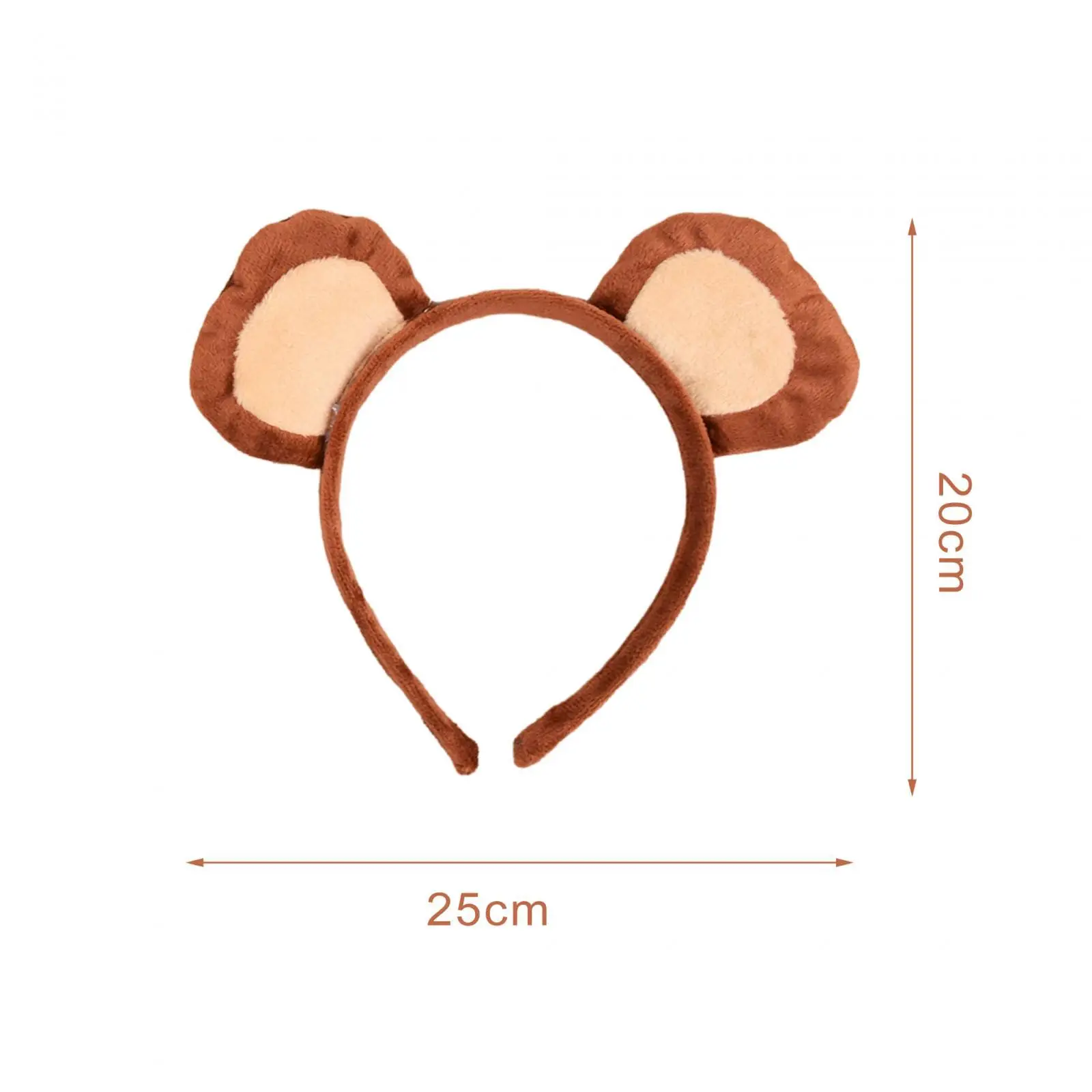 Set di orecchie e coda di scimmia Accessori per costumi a coda lunga Ragazze Ragazzi Capelli di scimmia