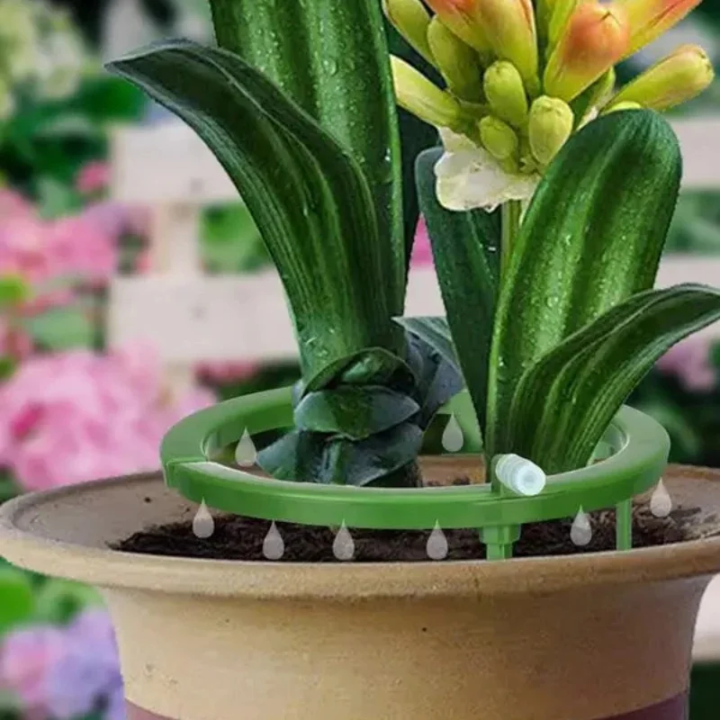1Set New Drip Ring Emitter Root Irrigation Watering Tool Rainwater Recycle Plant Irrigating Accessory For Flower Pots