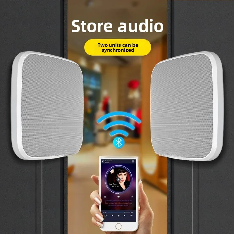Bluetooth audio commercial supermarket restaurant cafe milk tea shop 3D surround sound subwoofer speaker