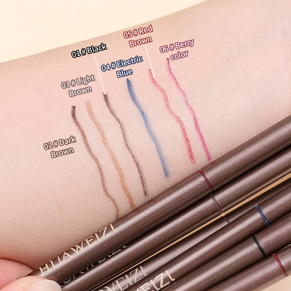 Matita Gel per Eyeliner nero opaco ad asciugatura rapida matita per occhi impermeabile Anti-sudore duraturo rosso blu marrone penna per Eyeliner trucco Comestics