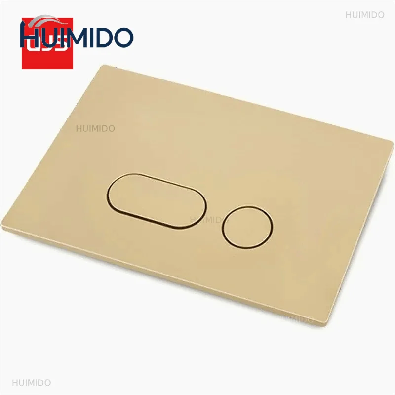 Toilet Push Plate, Double Flush, with Flush Lever Set and Mounting Frame, for Geberi-t Sigma 01, 20, 30, 50, Up320 (Gold)