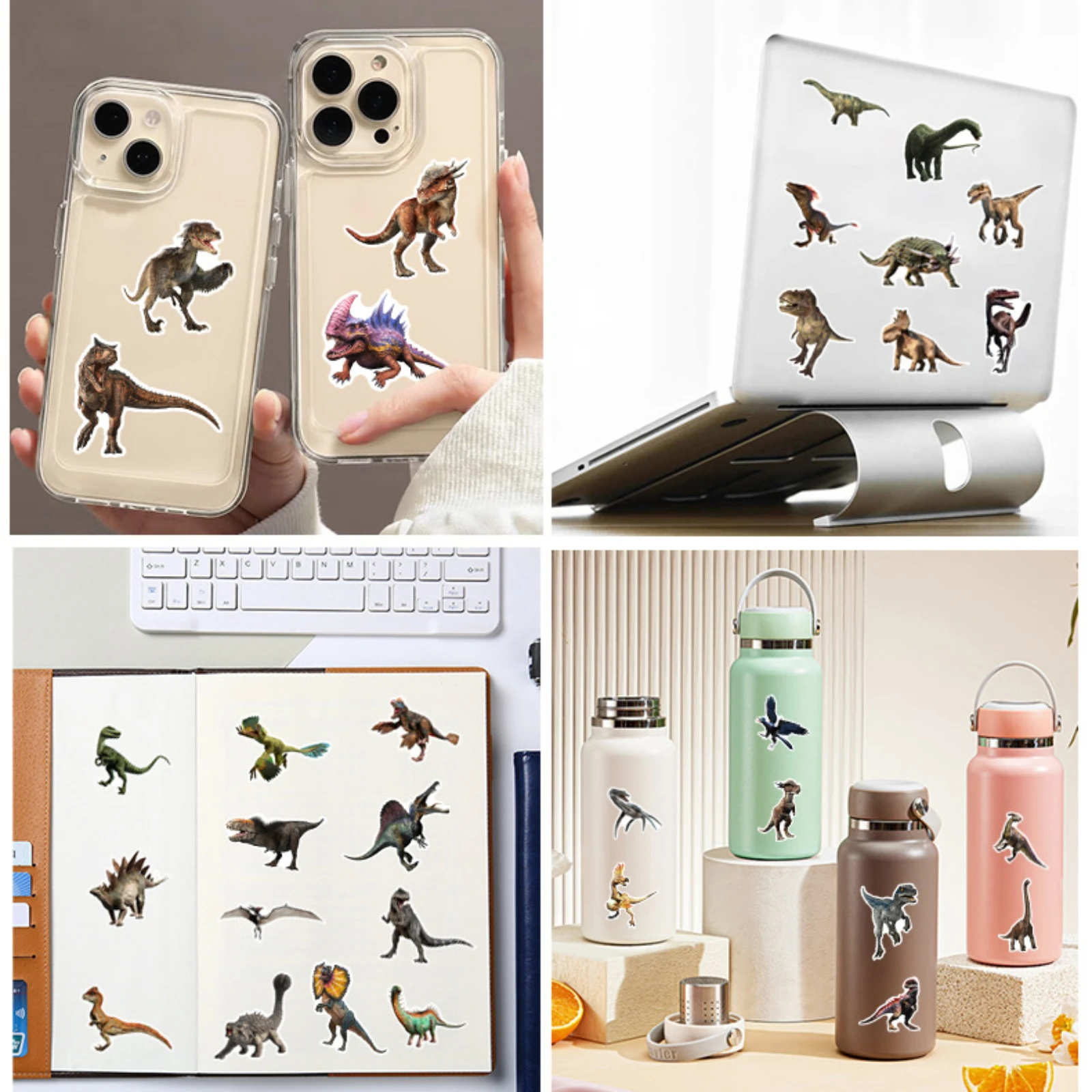 10/25/50pcs Jurassic Dinosaur Stickers for DIY Travel Luggage Notebook Guitar Laptop Phone Stationery Water Bottle Skateboard