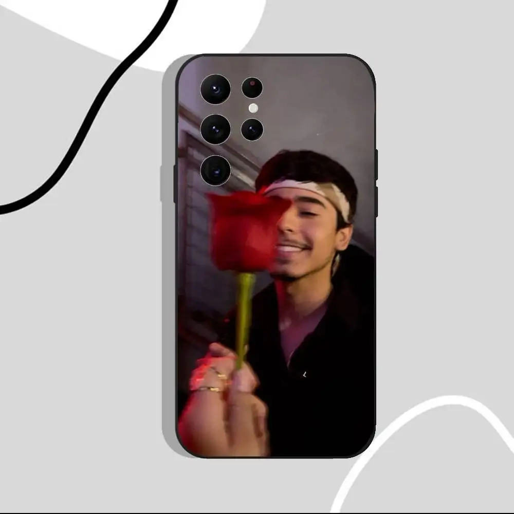 Чехол для телефона I-Ivan C-Cornejo Mirada для Samsung S25, S24 Ultra, S20, S30 plus, S22 Plus, S23, Ultra 5G, силиконовый черный корпус