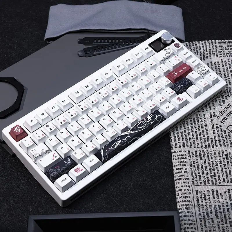 High aesthetic value new factory five sided thermal sublimation compatible mechanical keyboard