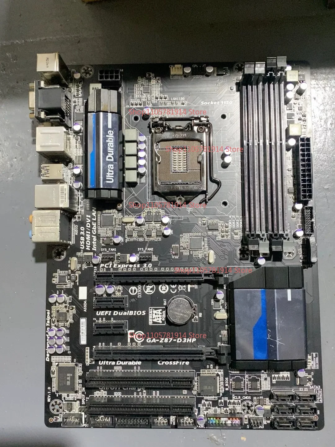 For Gigabyte Z87 D3HP LGA1150 DDR3 Desktop Large Board, No Baffle