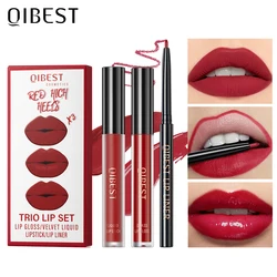 QIBEST ๋งคํธ ๋ฆฌํด๋ ๋ฆฝ์คํฑ & ๋ฆฝ ๋ผ์ด๋ & ๋ฆฝ ๊ธ๋ก์ค 3Pcs ์ธํธ ์ค๋ ์ง์๋๋ ์คํฑ ์ปต ๋ ๋ ๋ธ๋ ํผํ ๋ฆฝ ์์กฐ ํ์ฅํ ํคํธ
