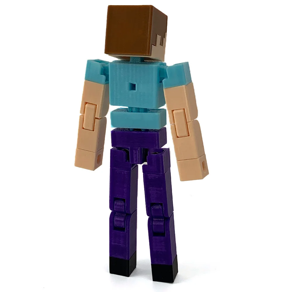 Figuras de acción de Minecraft Steve Anime, juguetes multiarticulados Shapeshift, modelo de maniquí, regalos de juego para padres e hijos, impreso en 3D