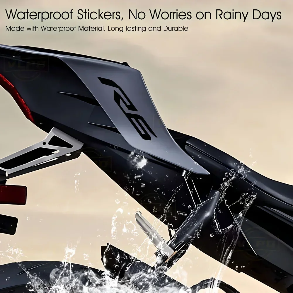 2 TEILE/SATZ „YZF-R6 Logo“ Motorradaufkleber, Premium Yamaha Sportbike Design Aufkleber, einzigartiges Moto-Enthusiasten-Zubehör