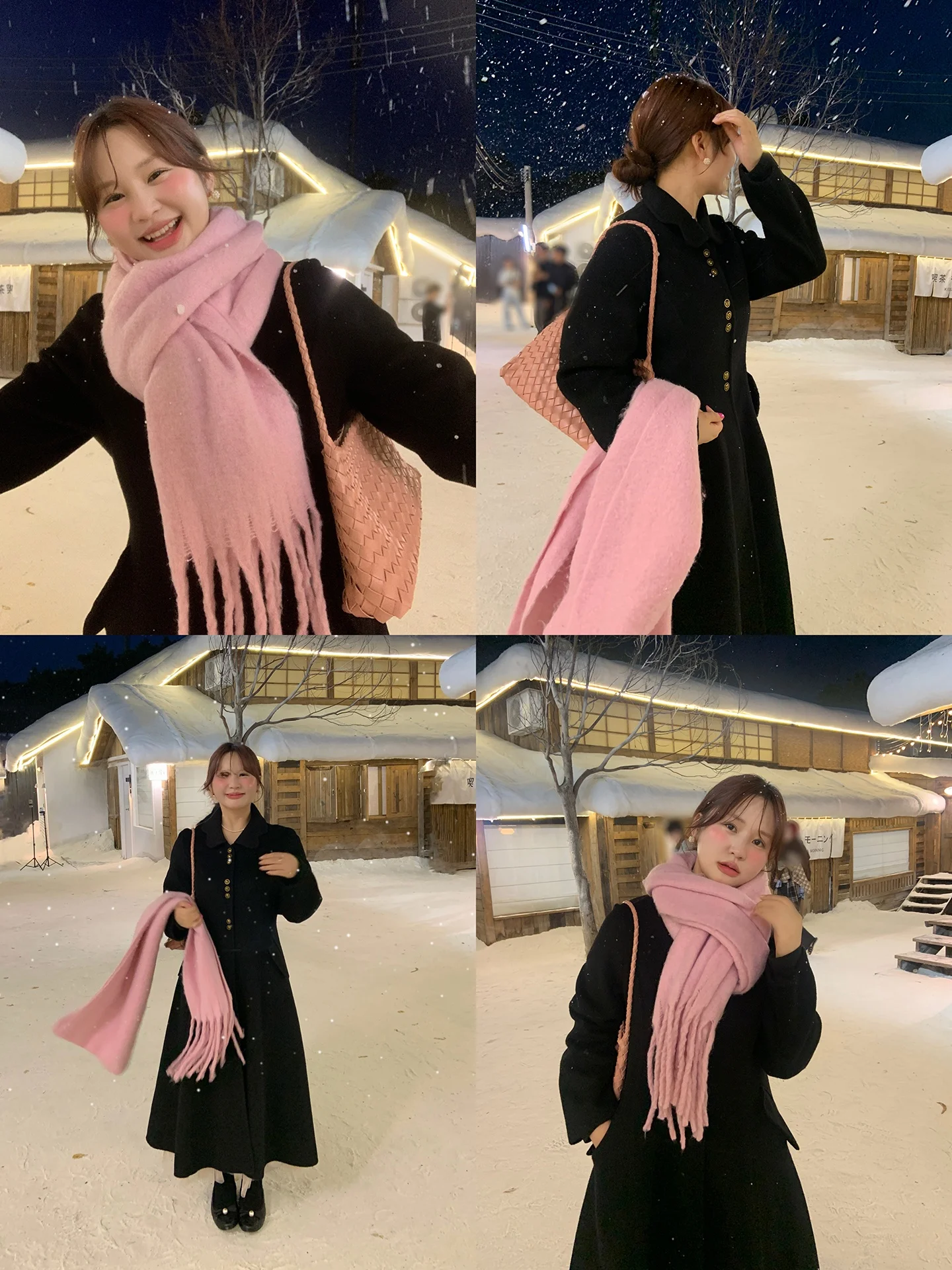 

Двустороннее шерстяное пальто черного цвета с золотистыми элементами для женщин, корейский стиль, модная зимняя верхняя одежда больших размеров, элегантный топ