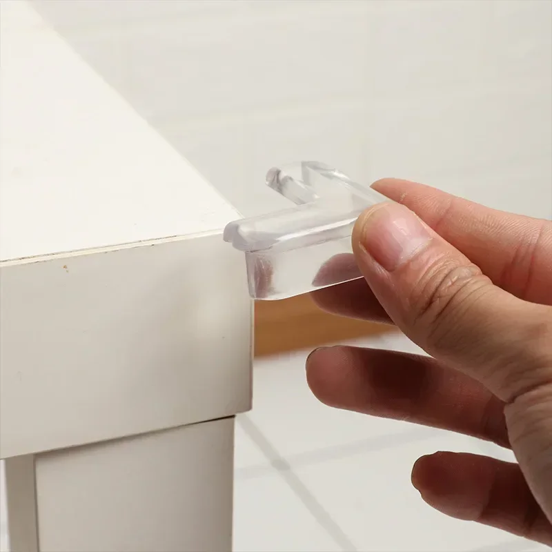4 pçs/set bebê silicone seguro protetor de canto guardas de borda de segurança para proteção infantil capa almofadas de ângulo acessórios de guarda de segurança