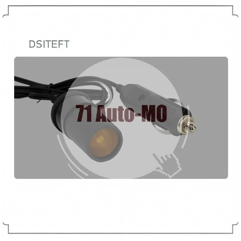 Cigarette Lighter Extension Cable Adapter Replacement Parts Durable Professional