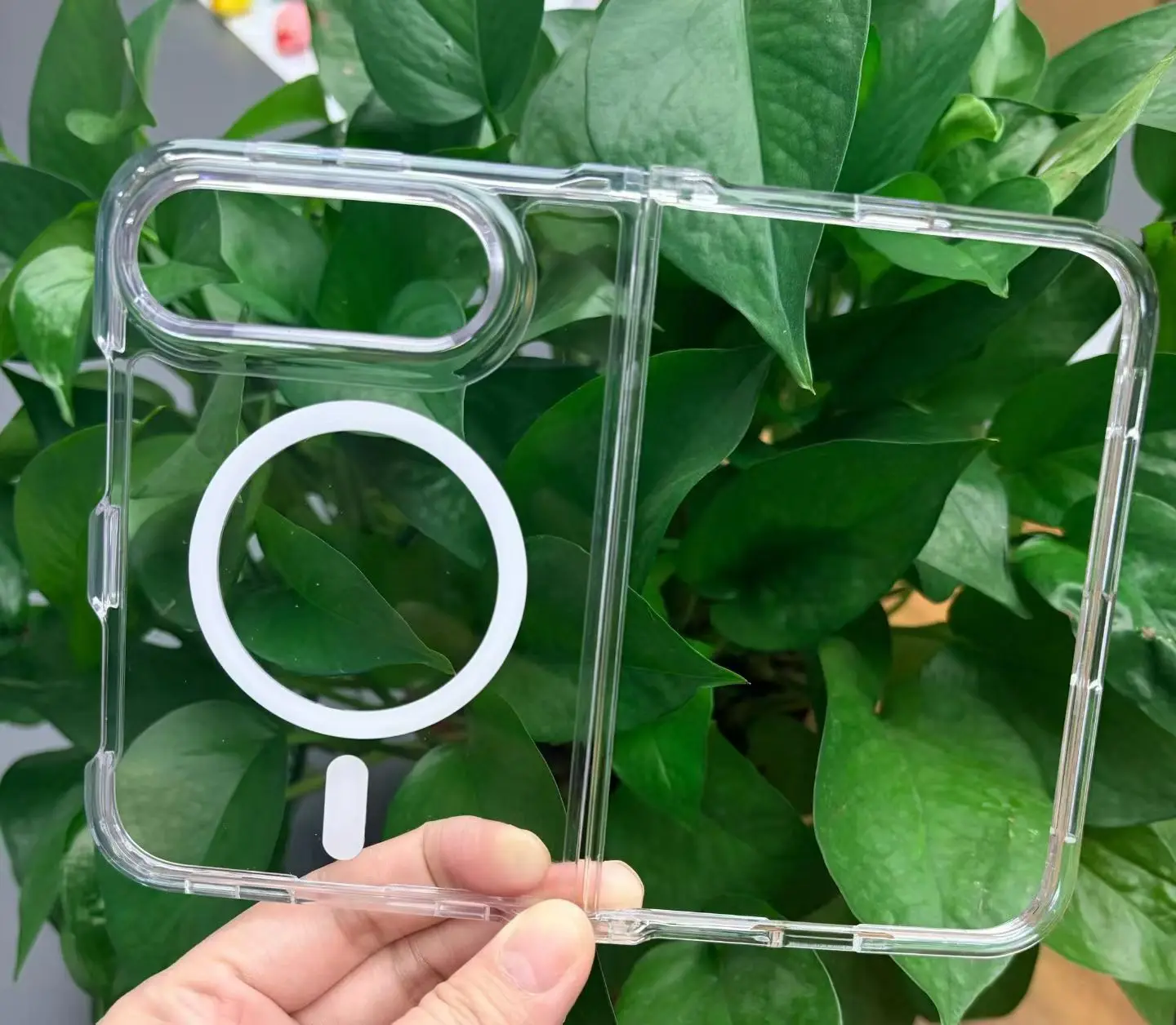 For iPhone Duo Magnetic Wireless Charging Case For Apple iPhone Duo Transparent PC Protective Cover For Magsafe Shell Fundas