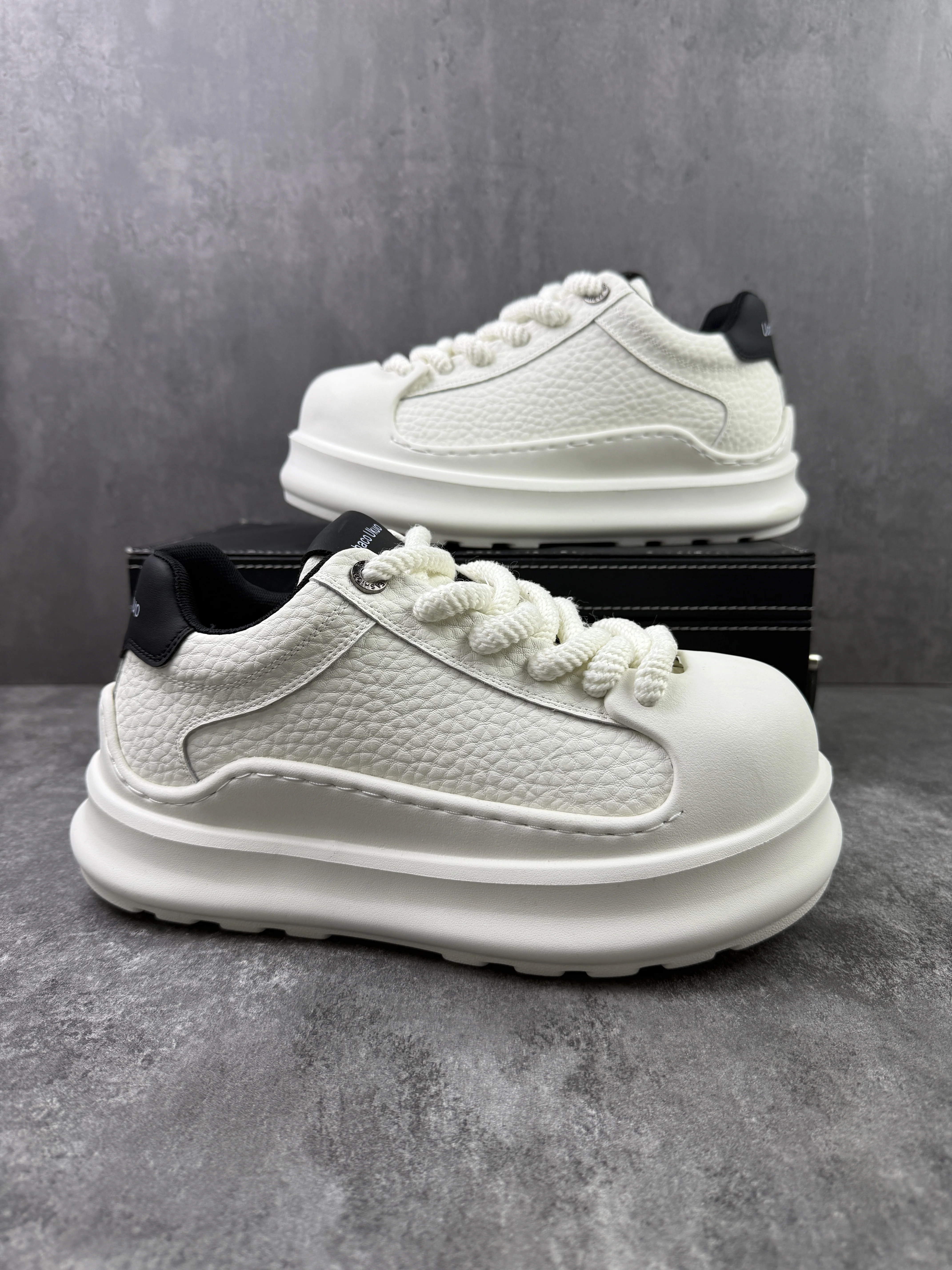 

European station trendy brand men's new fashionable versatile platform big head casual shoes trendy high-end board shoes