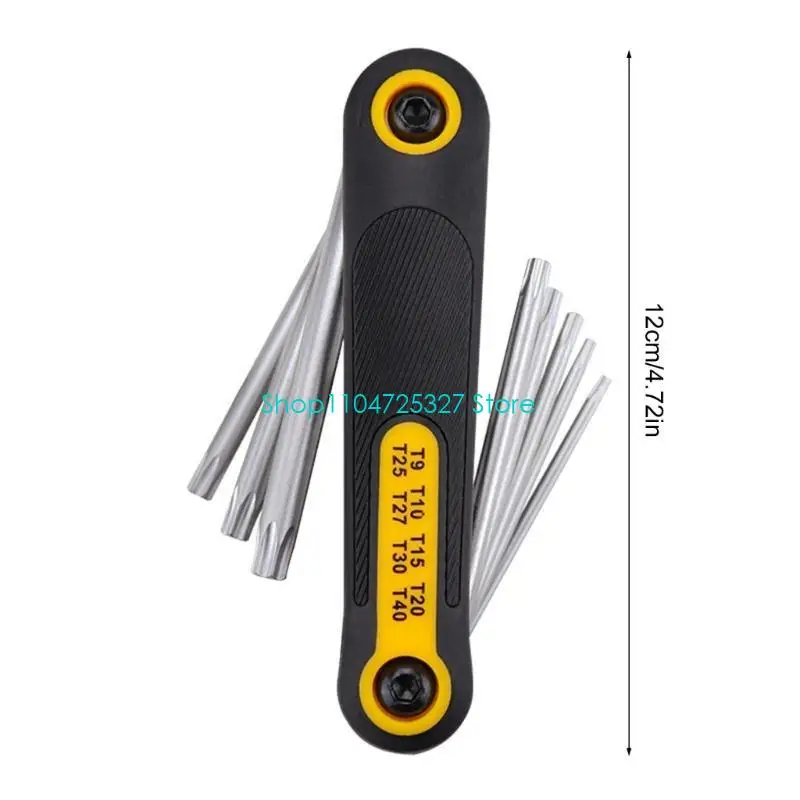 D8KF Útil 8 pulgadas estrella 8 pulgadas llave hexagonal con antislip para uso tareas mecánicas sin