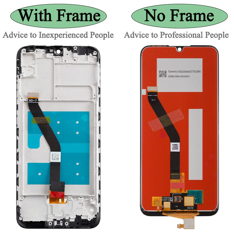 MRD-LX1F LX1 JAT-L09 L29 Premium Lcd For Huawei Y6 2019 Display Y6s Touch Screen Replacement Y6 Prime 2019 Display For Honor 8a