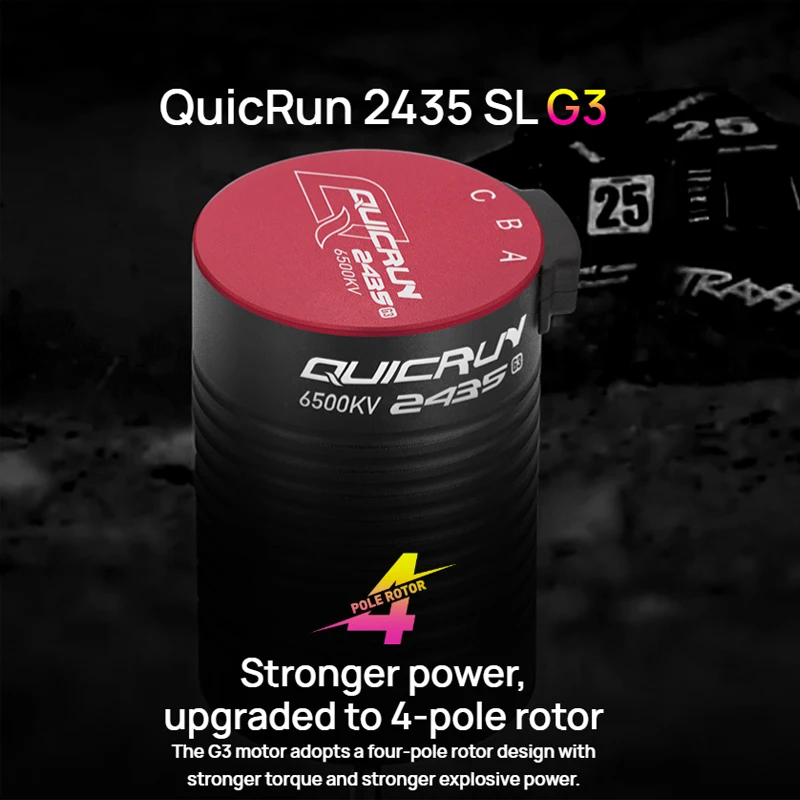 HOBBYWING QuicRun 2435 G3 4500KV/6500KV brushless motor applied to 1/18 1/16 RC remote control level road/off-road vehicles