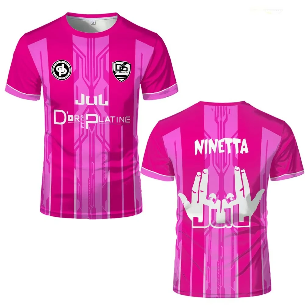 Camiseta de verano para hombre y mujer, camiseta JUL Maillot TOTO, camisetas con estampado de cultura Rap a la moda, camiseta transpirable para entrenamiento de fútbol para niños