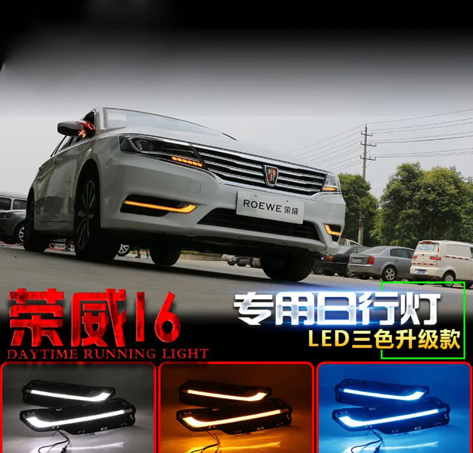 

car bumper headlamp Roewe i6 daytime light 2017~2019y DRL car accessories LED headlamp Roewe i6 fog lamp