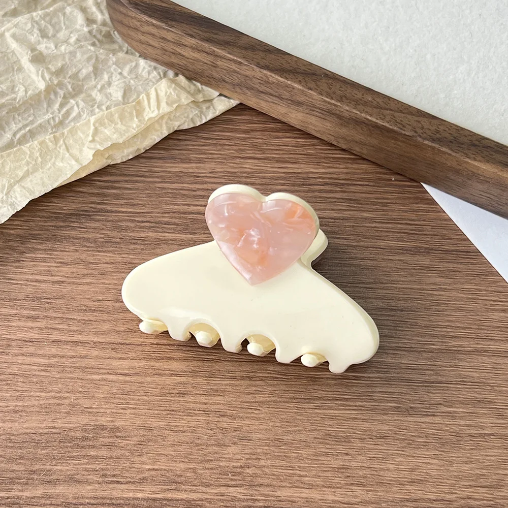 1pc cute and unique acetate hair clip for women, Japanese style elegant temperament, half-up hair clip for back of head