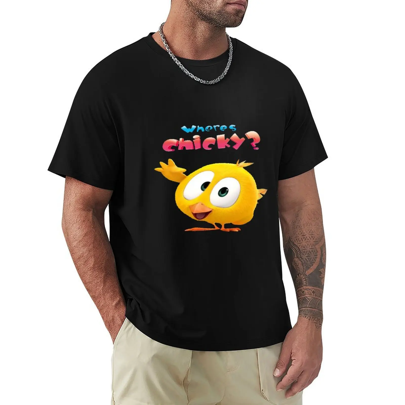 where's chicky T-Shirt anime t shirts for man T-Shirt