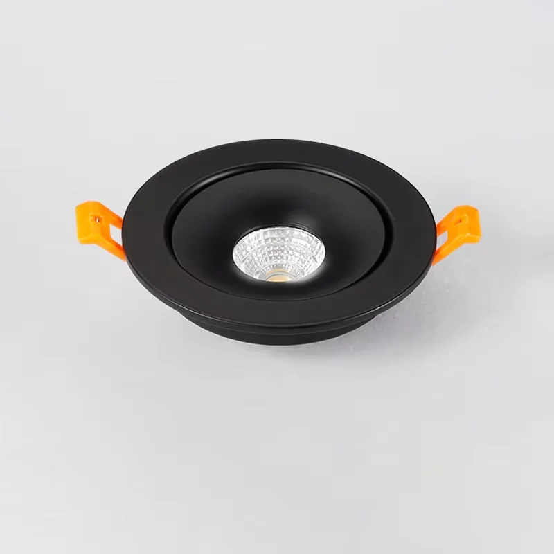 Imagem -05 - Ponto Circular Regulável 360 ° Ângulo Ajustável Led Incorporado Cob Downlight 9w 12w 15w Luz de Teto Ac110v220v Foco de Fundo