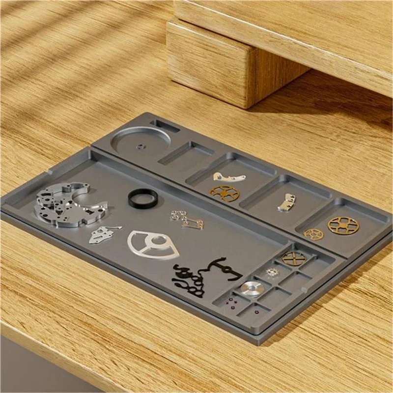 AEE2-Watch Tool Organizer Horlogereparatiebakje Horlogeonderdelen Opbergdoos Organizer Horlogemaker Reparatiegereedschap Opbergvak