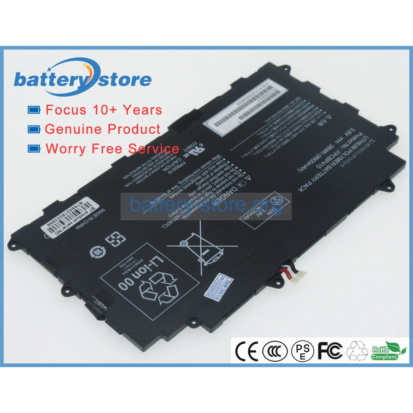 Genuine laptop batteries for FARQ55S,FPCBP415,FPBO310,CP678530-01,FPB0310,CA54310-0048,CP650624-01,1ICP5/61/89-3,3.9V,3 cell