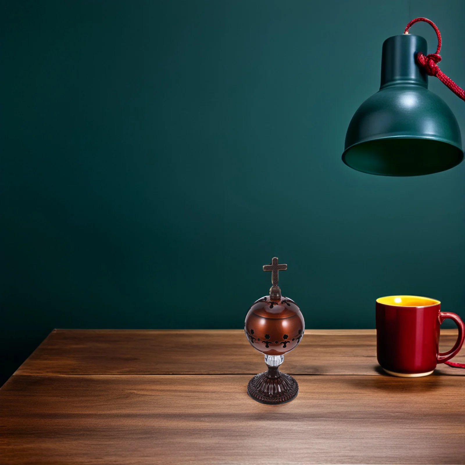 

1 set 1 Set Vintage Incense Burner Metal Charcoal Censer For Church Home Meditation Yoga Aromatherapy Scent Stick Holder Bakhoor