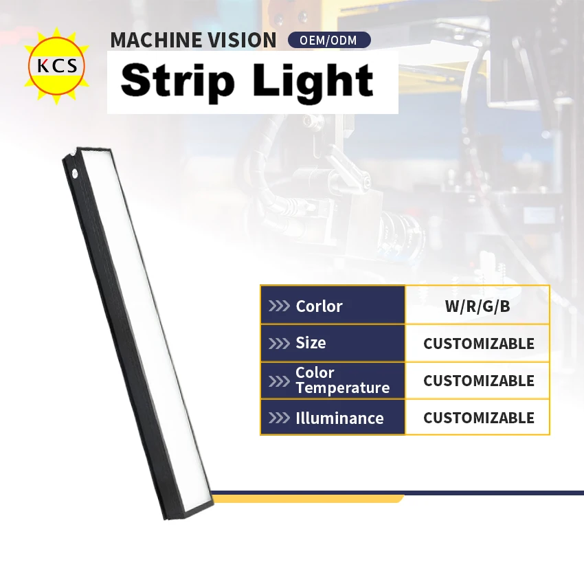 

KCS 24 В длинная полоса света инспекционная светодиодная длинная полоса источник света лампа распознавания обнаружения 24 В постоянного тока длина 270 мм