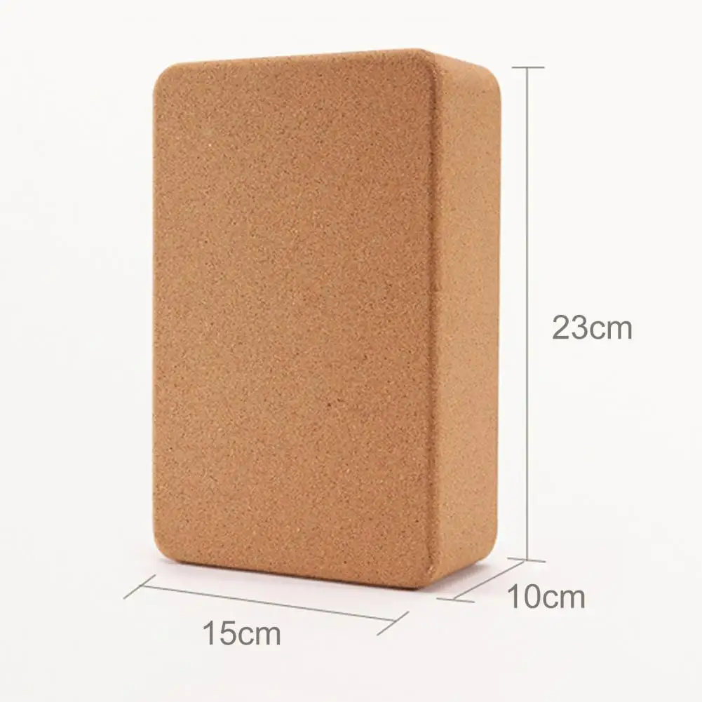 Cork Yoga Block High Density Non-slip Durable Yoga Block Natural Stretching Workout Yoga Brick Fitness Equipment