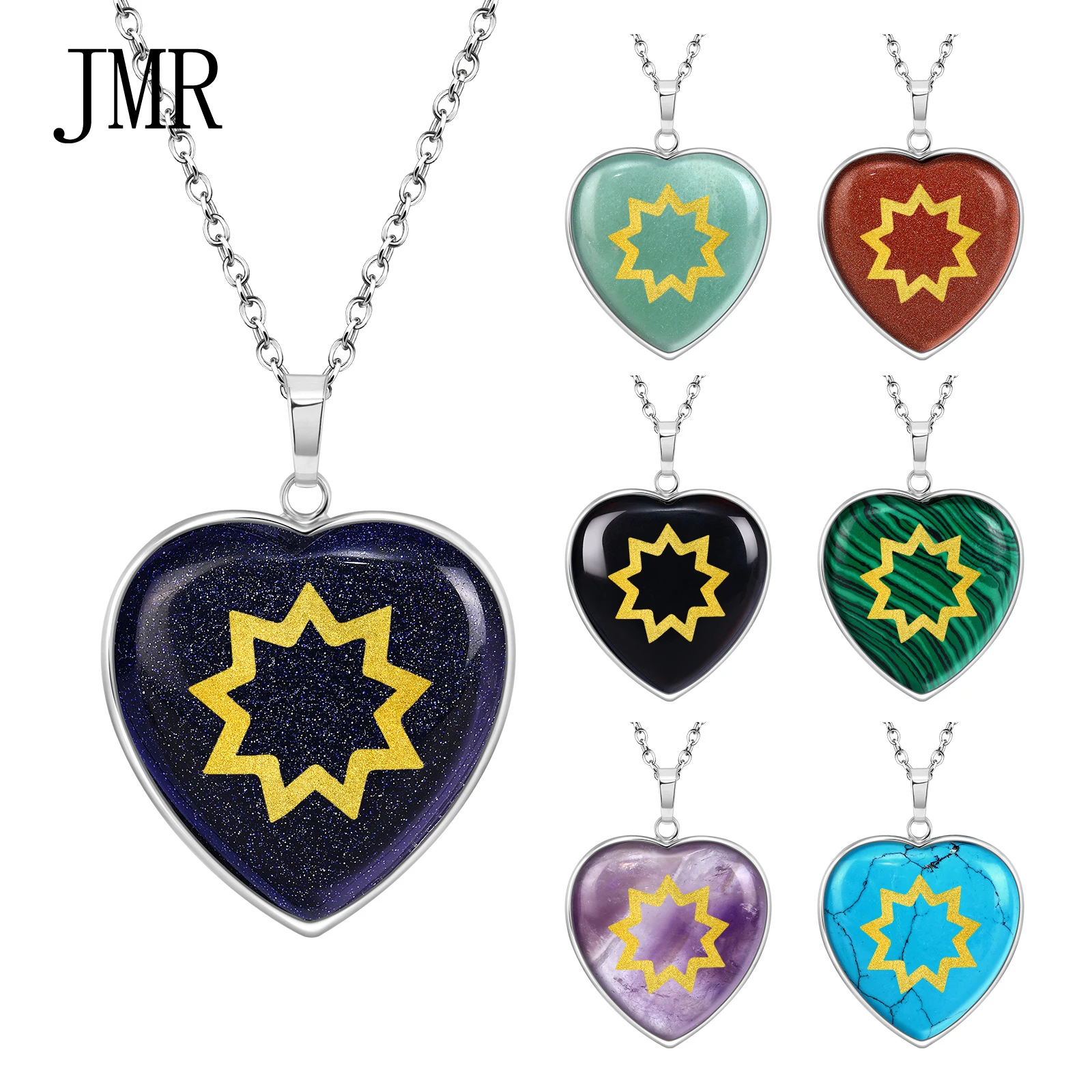 

Nine Pointed Star Pendant Necklace Spiritual Oneness Amulet World Peace Symbol Meditation Gift Minimalist Geometric Energy