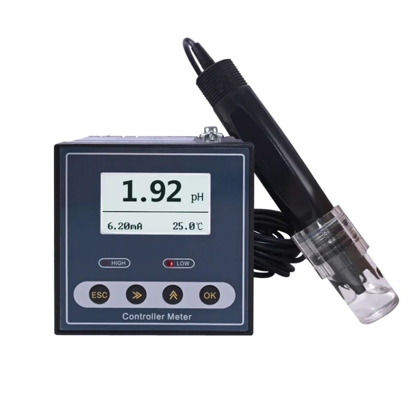 

Industrial Online PH Meter Controller Detection Test Instrument PH Meter Sensor Electrode ORP Acidity Meter PH Probe