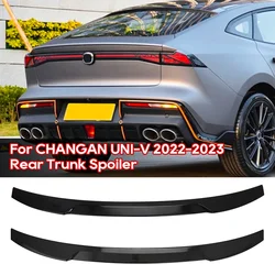 Carbon Surface Spoiler For CHANGAN UNI-V 2022 2023 UNIV Rear Wing Tail Fin Lip Wing Spoiler Car Exterior Decorative Accessories