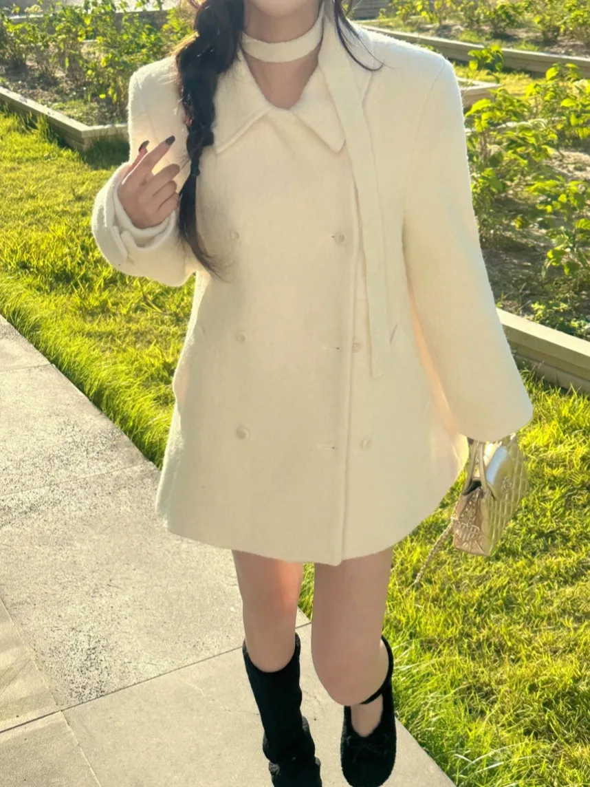 

Thiened Cotton Woolen Coat Women's Faionable Winter Outerwear Warm Sli Age-Defng Coat Dongda Gate INS Sle