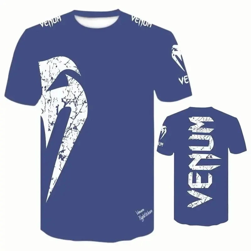 VENUM UFC Fight Night Appearance Venom Co-op Muay Thai Loose Dry Sports Training Fight T-shirt Fitness Training Sports Running