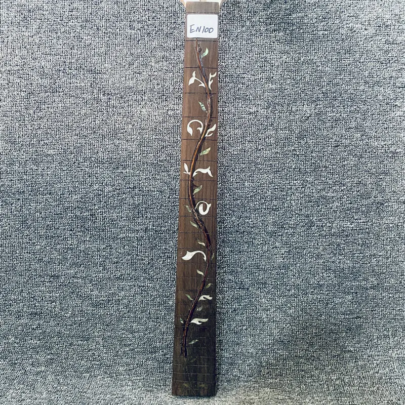 EN100 Custom Order Floyd Rose Electric Guitar Neck Maple+Rosewood 24 Frets Tree of Life Inlay with Damages for DIY Replace