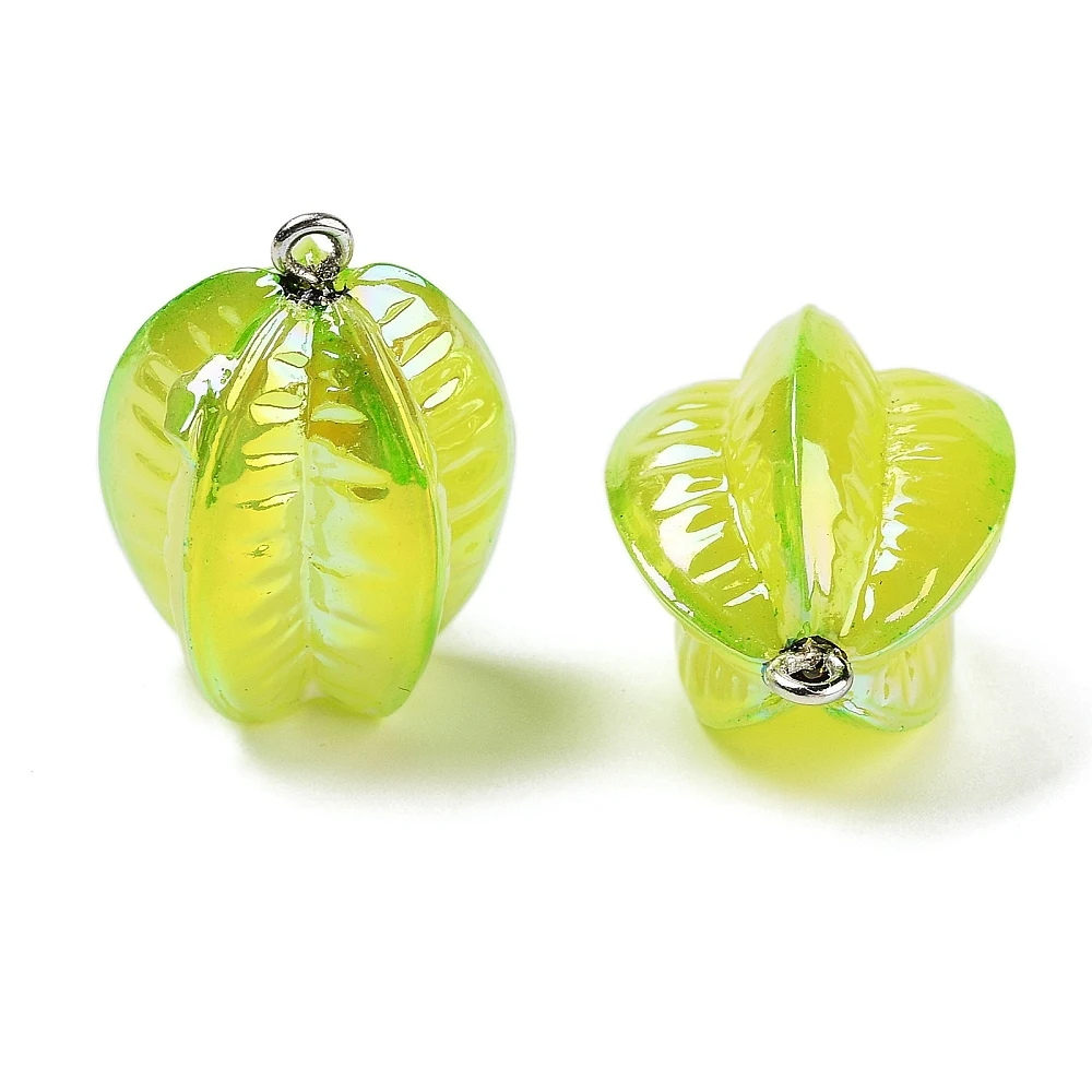 YUNIFun-Pendentif en résine AB pour boucle d'oreille et collier, breloques animaux marins, fruits et légumes 3D, bijoux de bureau, 30 pièces