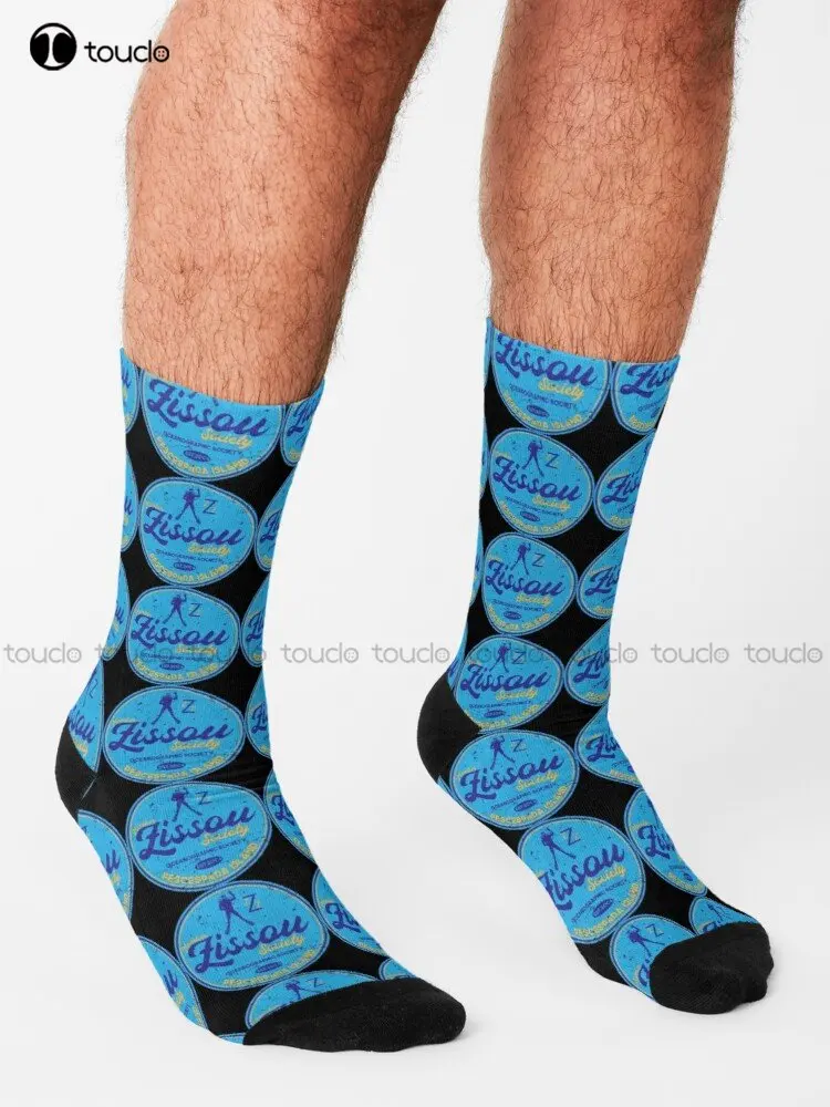 Member Zissou Society Steve Zissou Life Aquatic Movie Wes Anderson Bill Murray Socks Mens Socks Black Custom Gift Unisex Adult