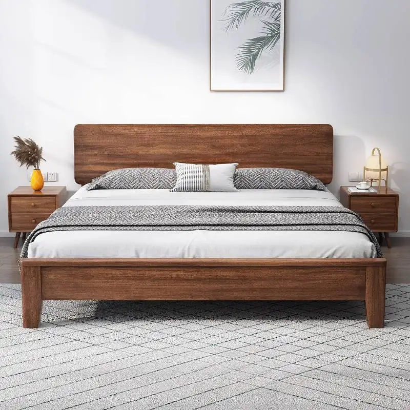 

Wardrobe Decoration Double Bed Couples Elegant Lounges Household Loft Double Bed Lit Luxe WoodCamas De Dormitorio Furniture Home