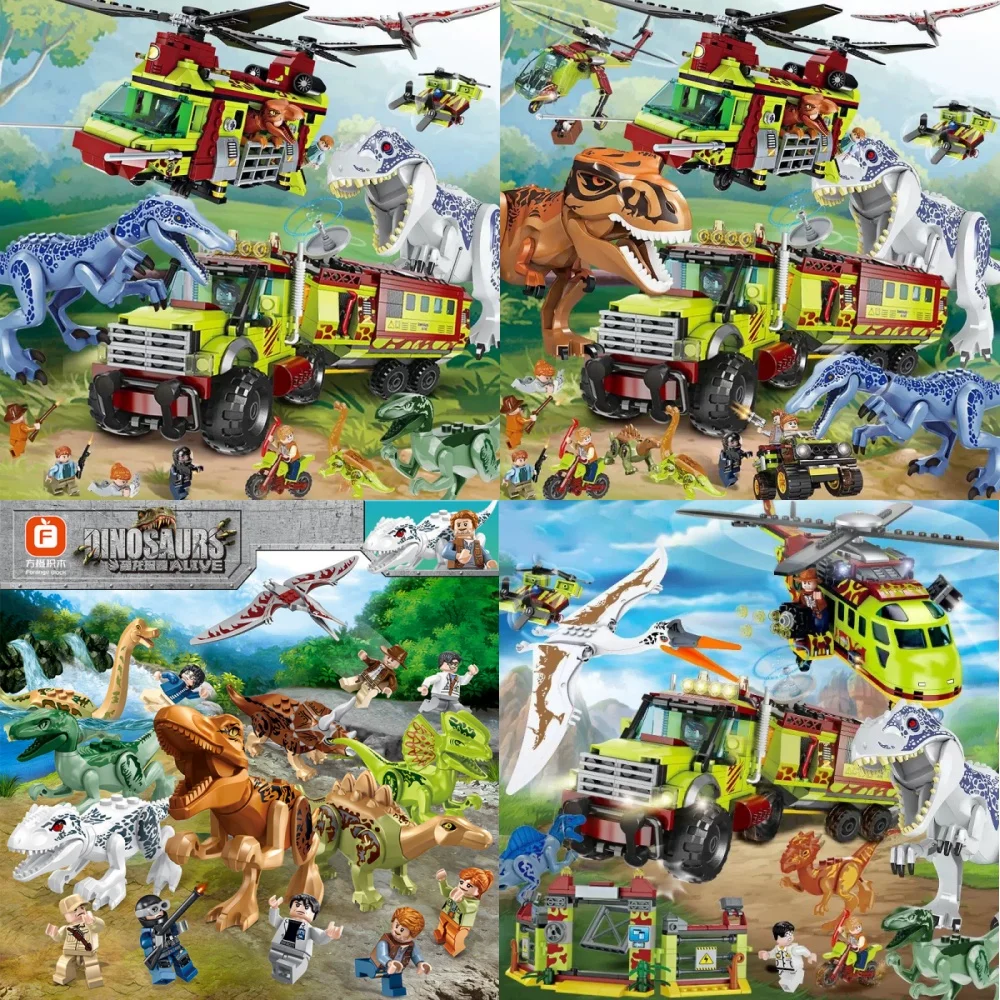 

Deep Sea Escape Building Block Model Toy Dinosaurs Attack Ship Bricks Toys Dinosaur Theme For Kid Gift