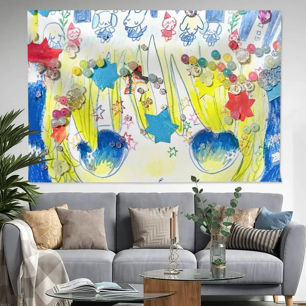 

R-Rojuu CiTY ROc 150x200cm 60x90cm Flag Decoration Outdoor Picnic Party Home Camping Party Art Hanging Banner