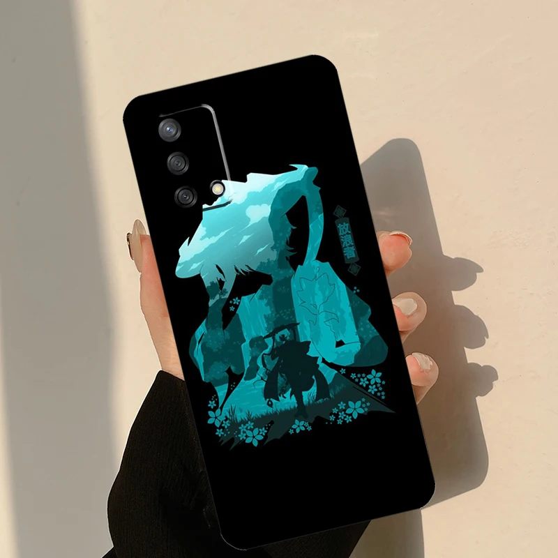 Genshin Impact Wanderer Case For OPPO A17 A16 A15 A57 A77 A96 A93 A91 A53S A9 A5 A31 A53 A52 A72 A94 A54 A74 Coque
