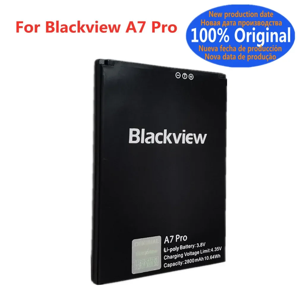 

New High Quality 2800mAh Original Phone Battery For Blackview A7 Pro A7Pro Replacement Battery Bateria Batteries In Stock