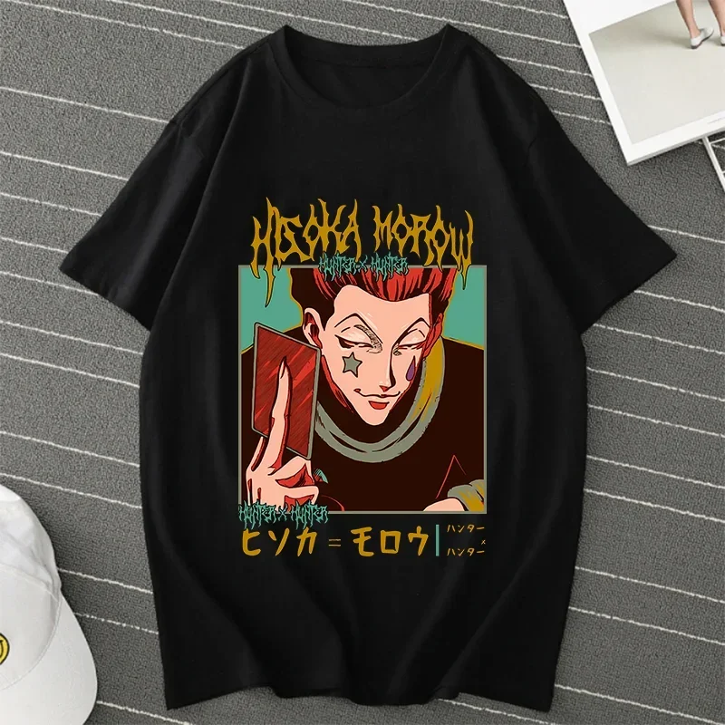 Anime Men T Shirts Hunter X Hunter Killua Zoldyck T-shirt Women Harajuku Kurapika Tshirt Anime Hisoka T Shirt Graphic Top Tees