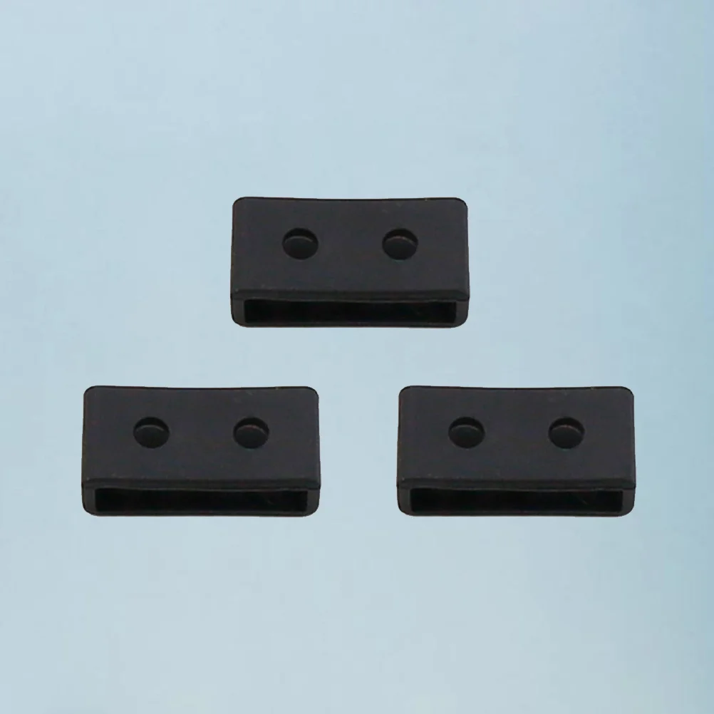 

3 Pcs Watch Band Keeper Silicone Bezel Strao Ring Strap Retainer Wristband Loop