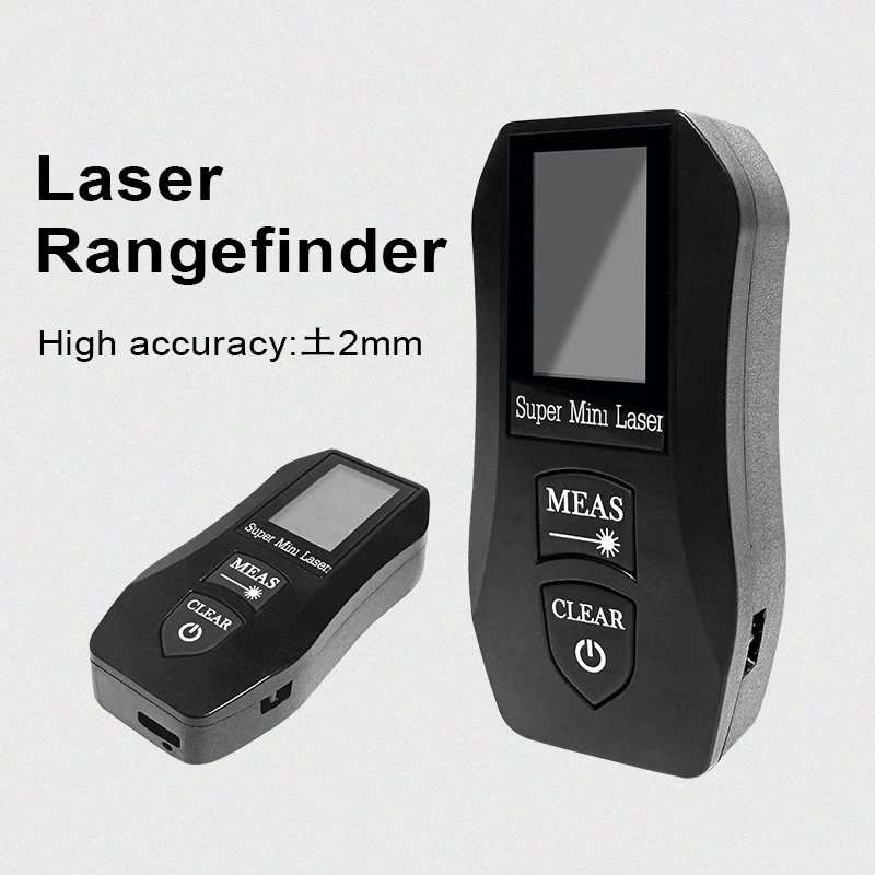 Pracmanu 30M Laser Rangefinder Digital Distance Meter High Precision Mini Laser Rangefinder USB Rechargeale Measurement Tool