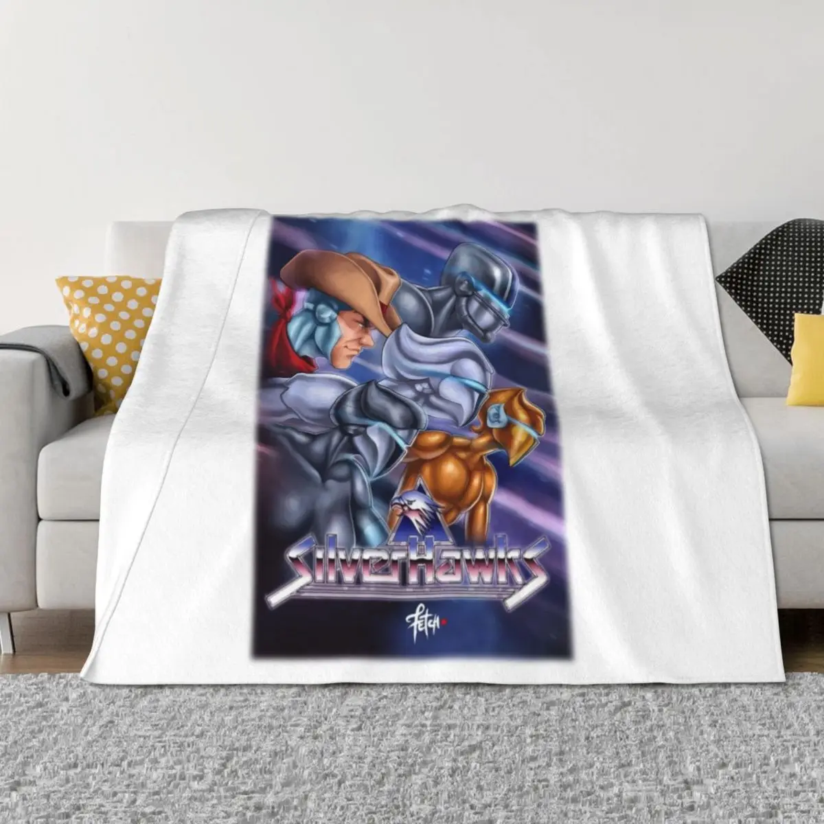 

Silverhawks Throw Blanket Summer Hairy Blankets For Baby Large Blankets